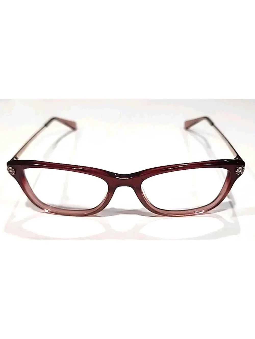 Coach HC6142 5551 Crystal Red Glitter Fade Oval Eyeglasses 51-17 140